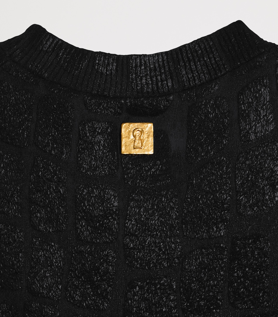 Schiaparelli Womens Trompe-l'Oeil Sweater Vest Black Image 5