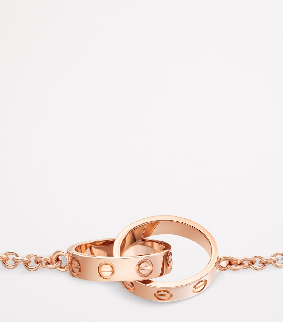 Rose Gold LOVE Chain Bracelet ROSE GOLD Image 5