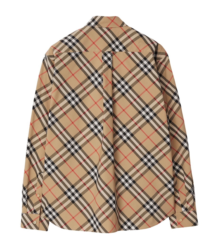 Cotton Check Shirt SAND IP CHECK Image 5
