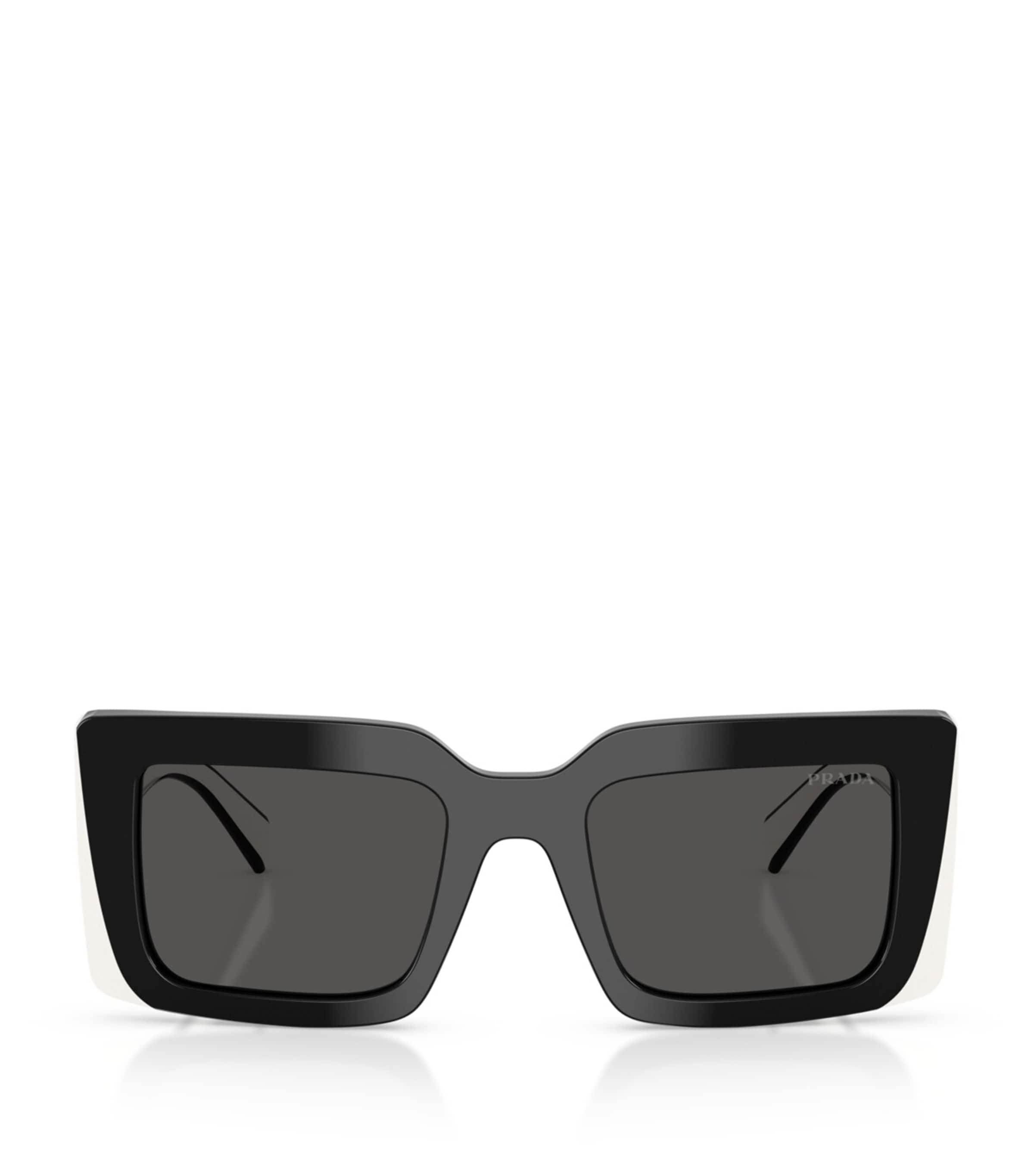 Prada PR D01S  Rectangle Sunglasses Black Image 1