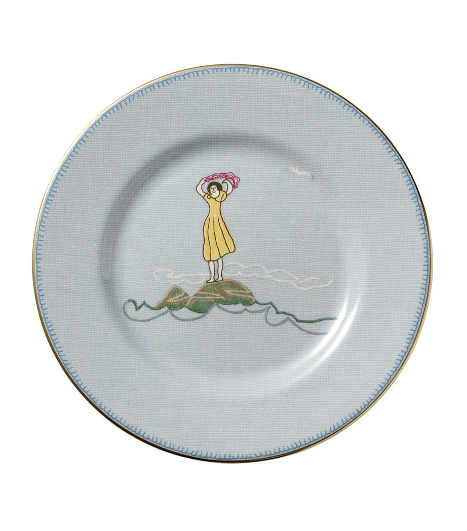 x Kit Kemp Sailor’S Farewell Side Plate (18cm) BLUE Image 1