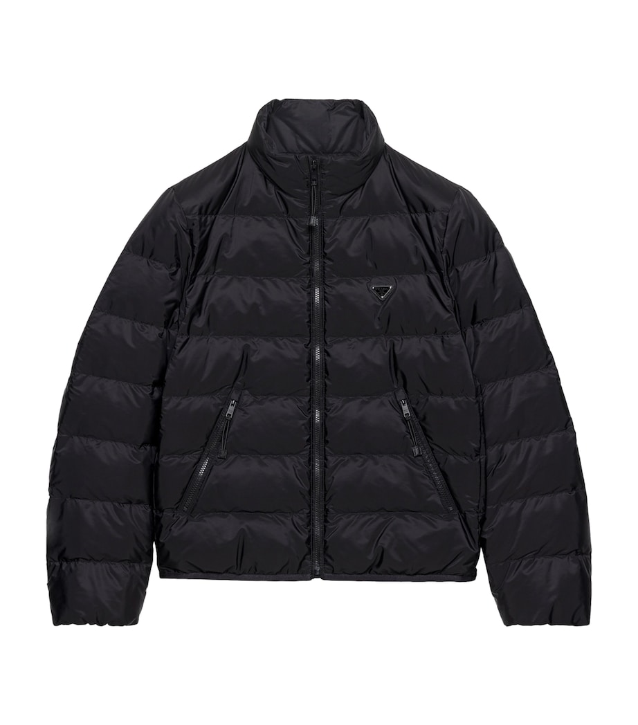 Prada Mens Re-Nylon Puffer Jacket Black Image 1