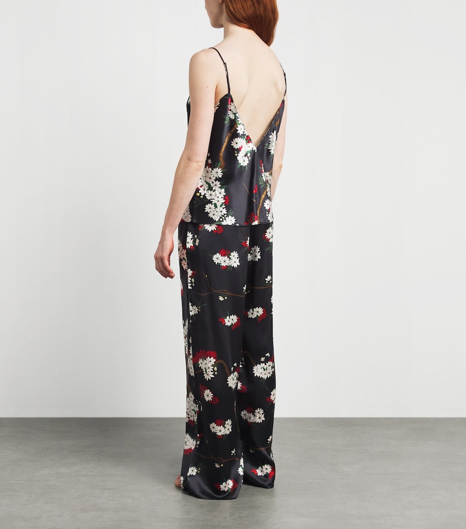 Olivia von Halle Womens Silk Floral Bliss Pyjama Set Rene Image 4