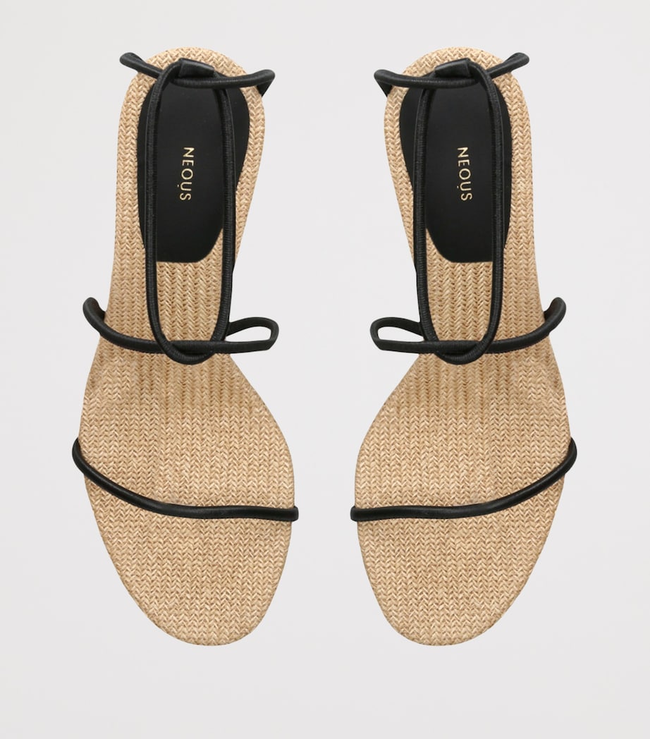 NEOUS Leather Nenque Sandals 80 Black Image 4