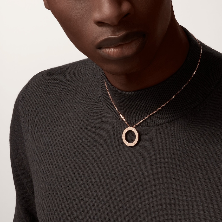 Rose Gold LOVE Necklace ROSE GOLD Image 2