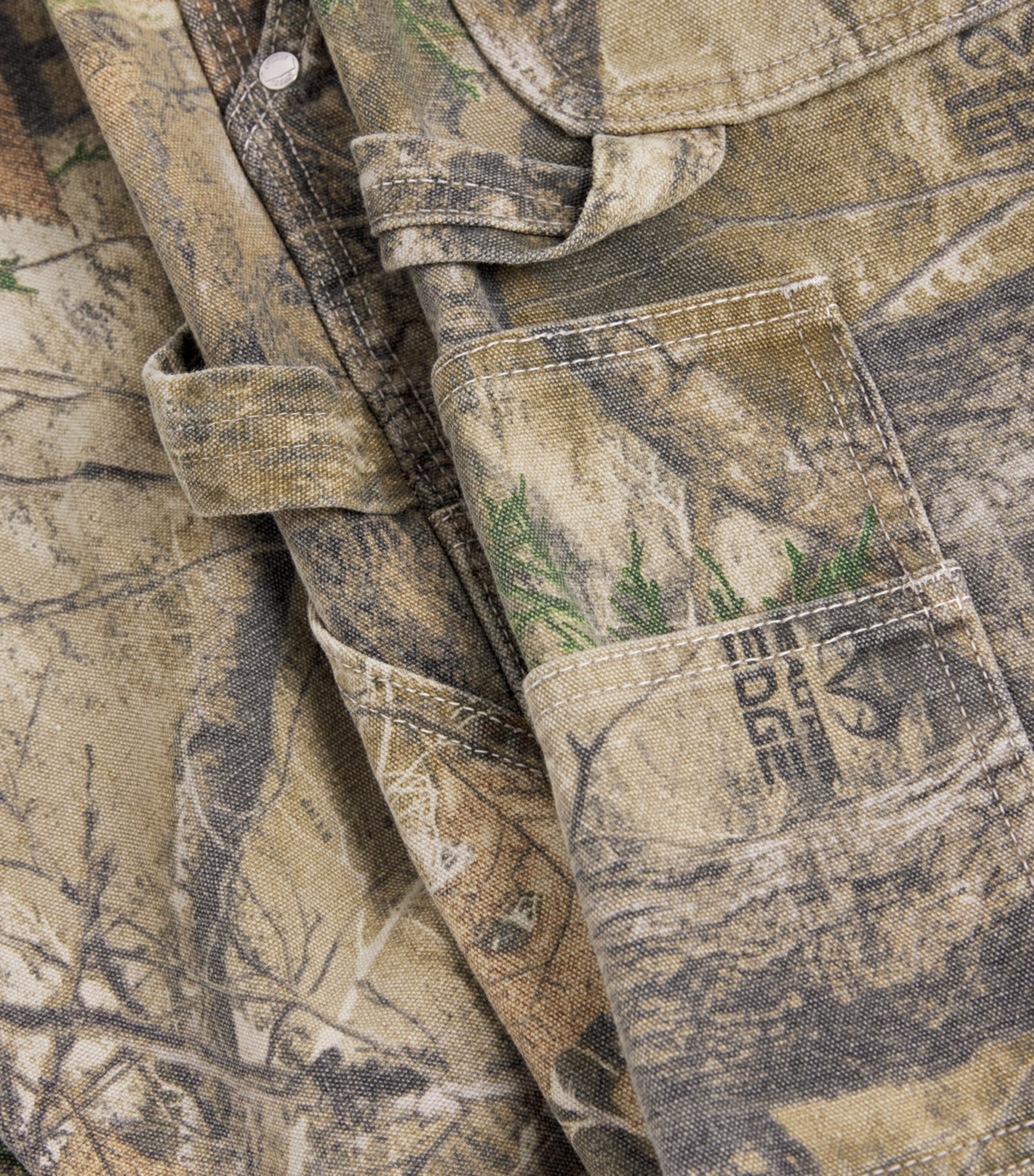 Realtree Camouflage Double-Knee Carpenter Trousers MOSSY OAK STONE Image 5