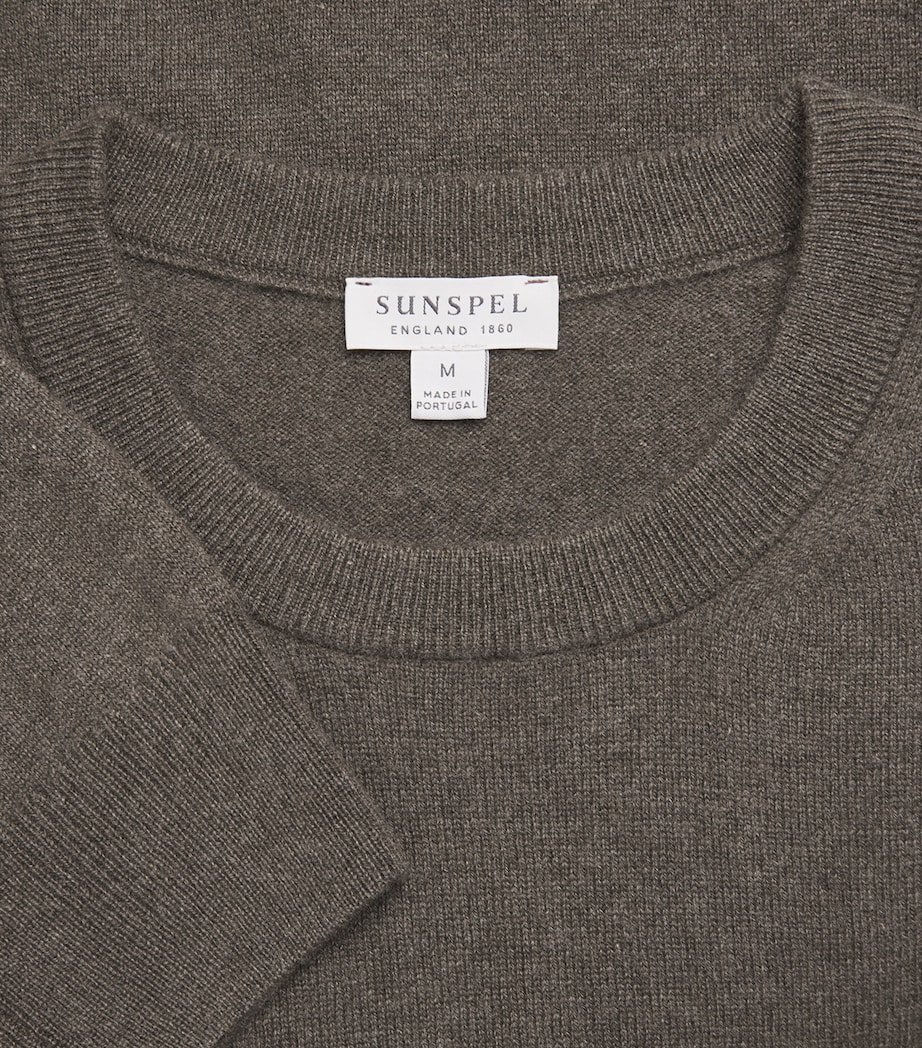 Cashmere Crew-Neck Sweater GNGY KHAKI24 Image 5