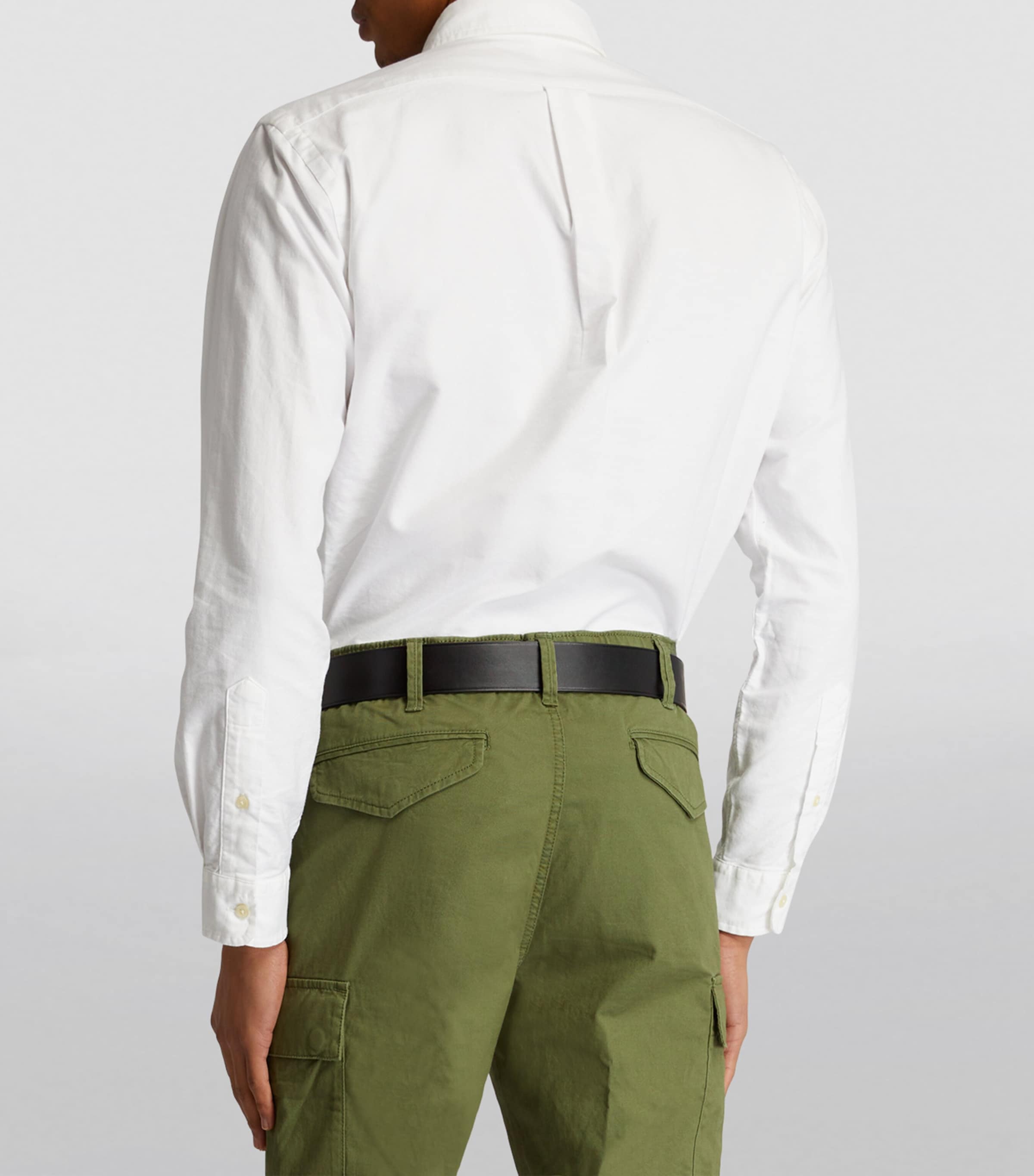 Leather Polo Pony Belt BLACK Image 2