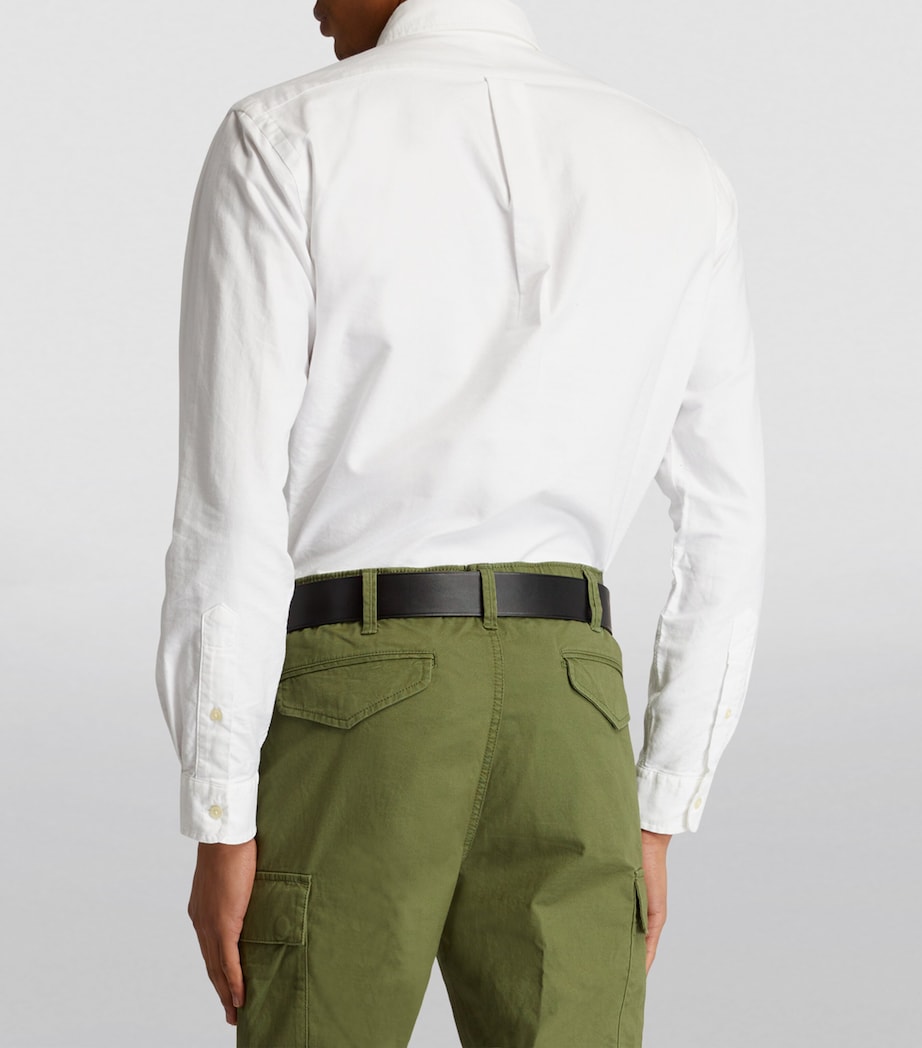 Leather Polo Pony Belt BLACK Image 2