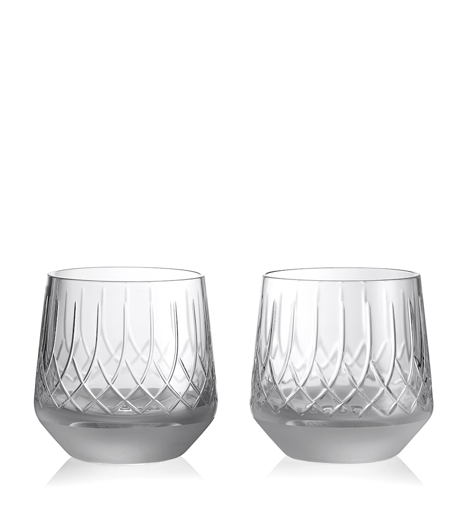 Set of 2 Crystal Lismore Arcus Tumblers (345ml) CLEAR Image 1
