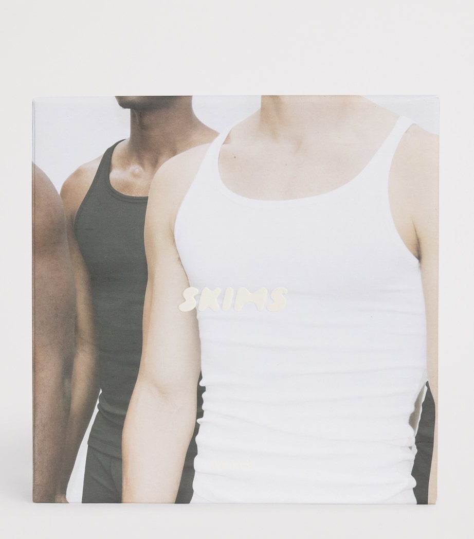 Skims Mens Cotton Ribbed Vests (Pack of 3) Tp Tnk Skymult Image 4
