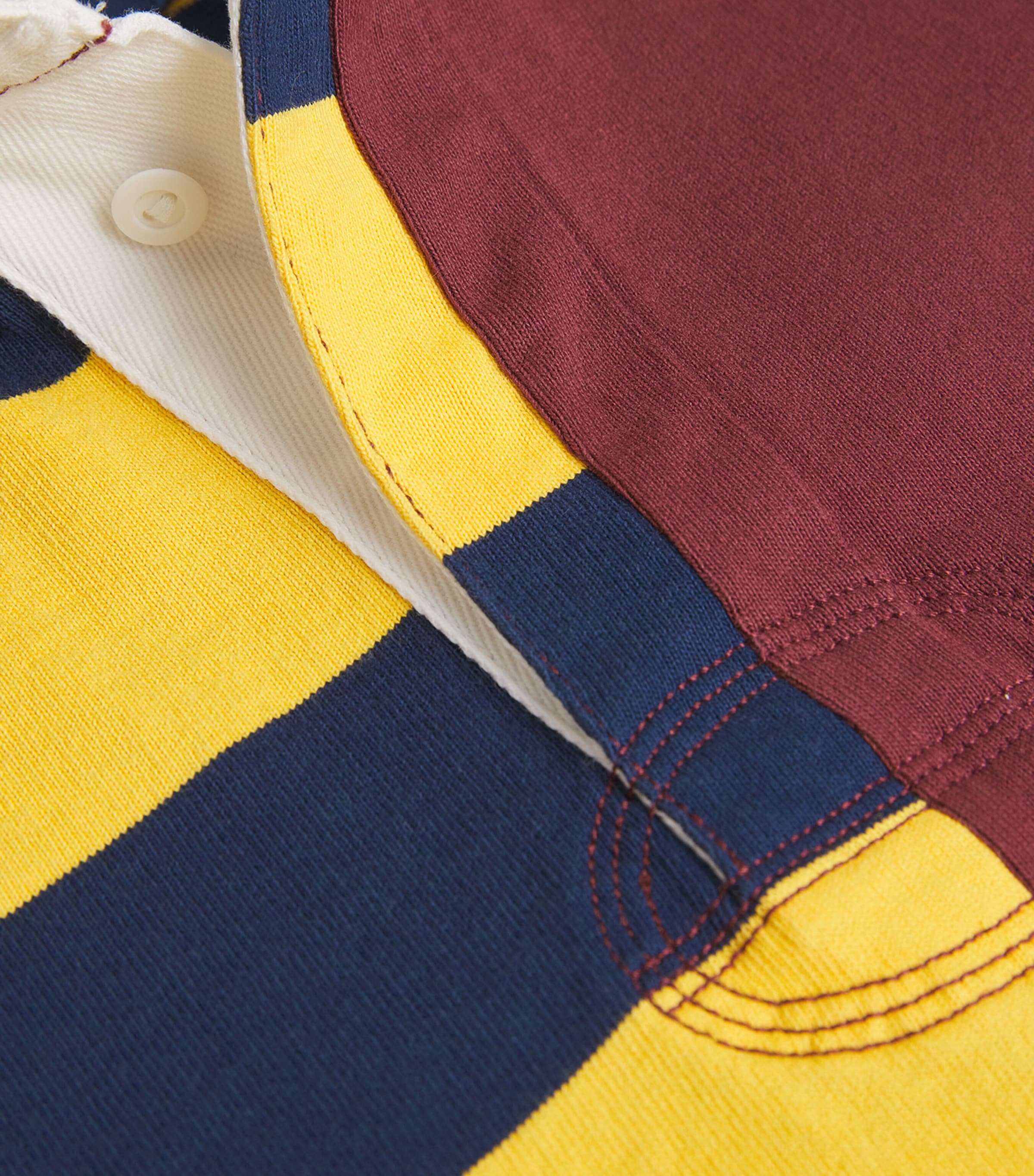 Polo Ralph Lauren Mens Cotton Patchwork Rugby Jersey Red Image 5