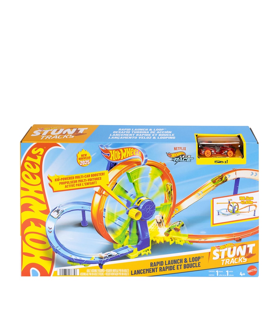 Hot Wheels Rapid Launch & Loop Set MULTI Image 1
