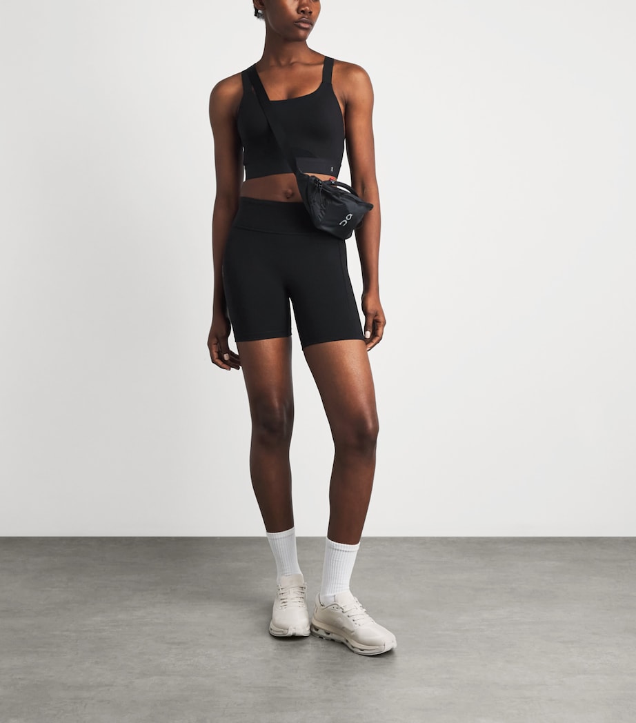 On Womens Performance Tight Shorts Black Image 2