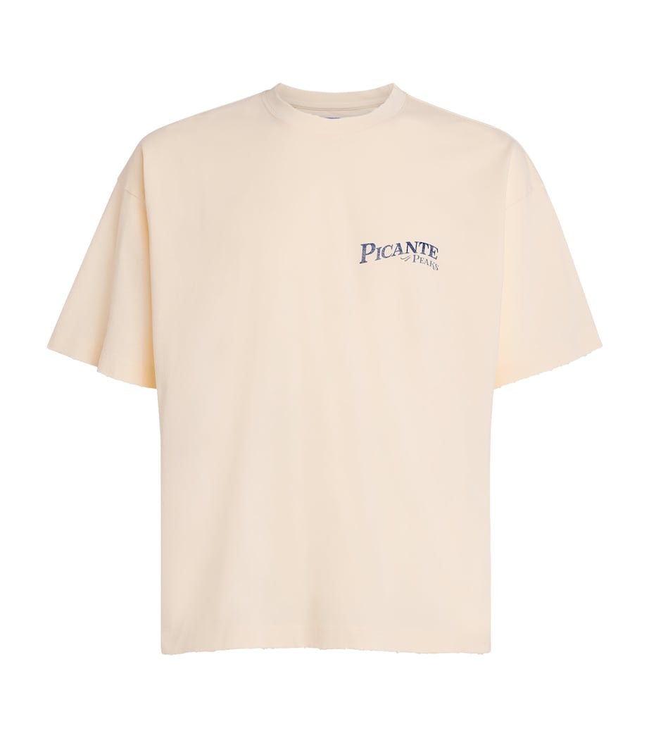 Organic Cotton Peaks Logo T-Shirt IVORY Image 1