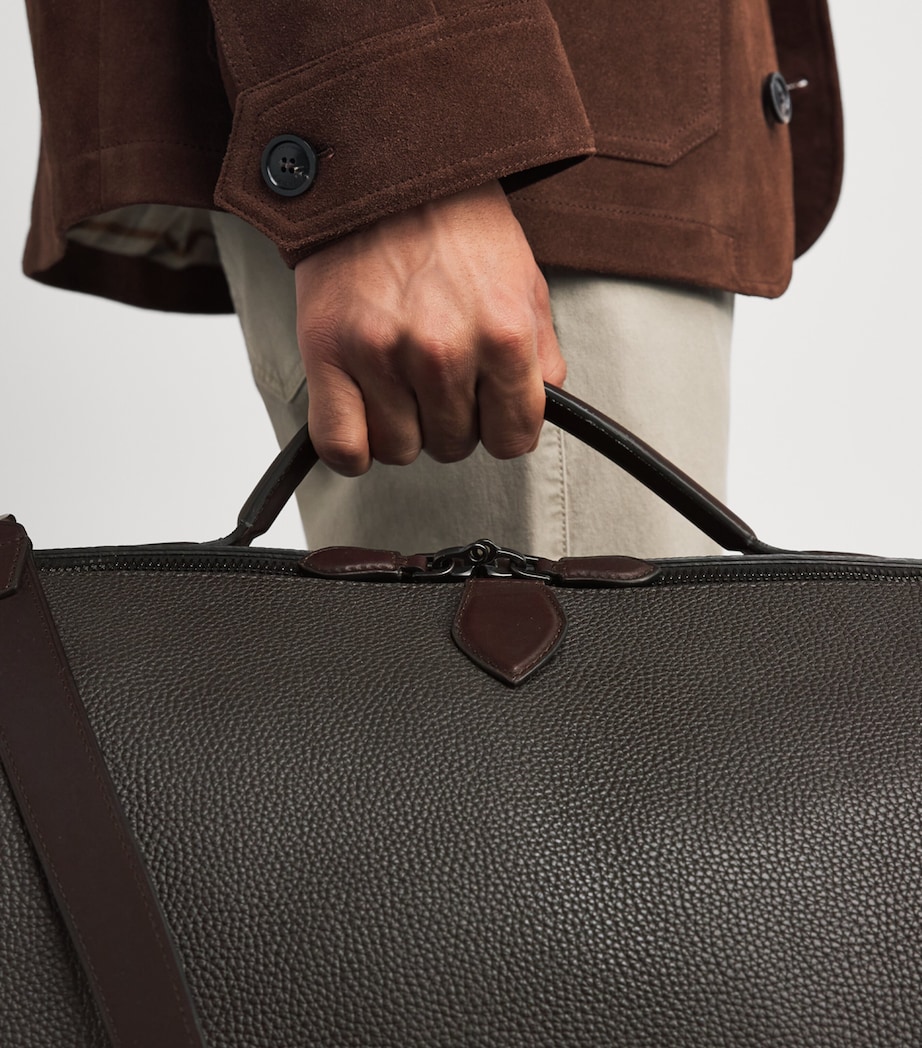 Purdey Leather Duffle Holdall Dbr Image 2