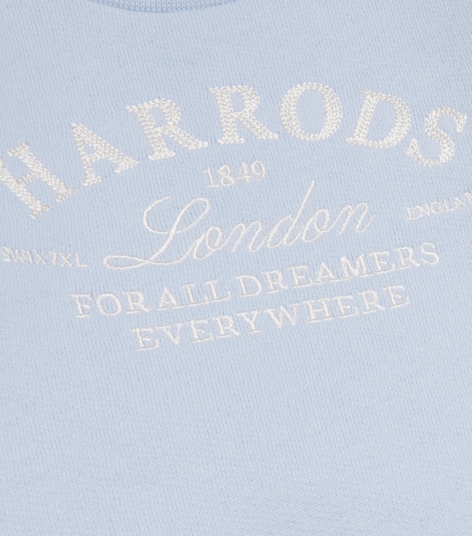 Cotton Logo Sweatshirt (0-18 Months) BLUE Image 4