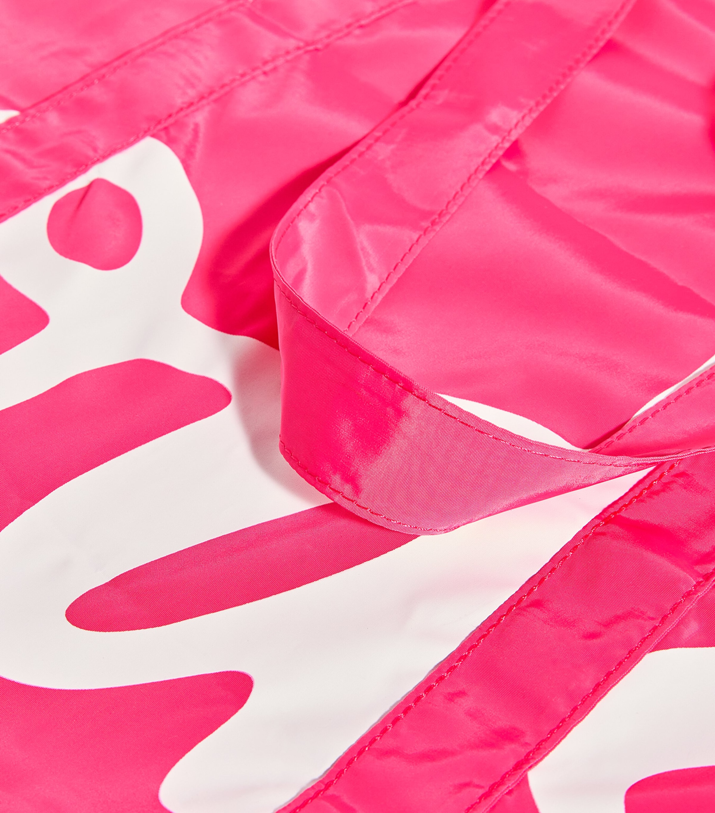 Harrods Logo Pocket Shopper Bag Bright Pink Image 5