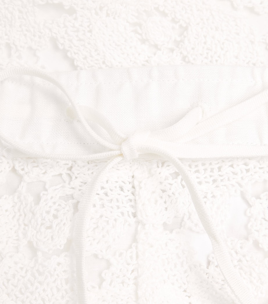 Simkhai Womens Lace Holly Shorts Ivory Image 6