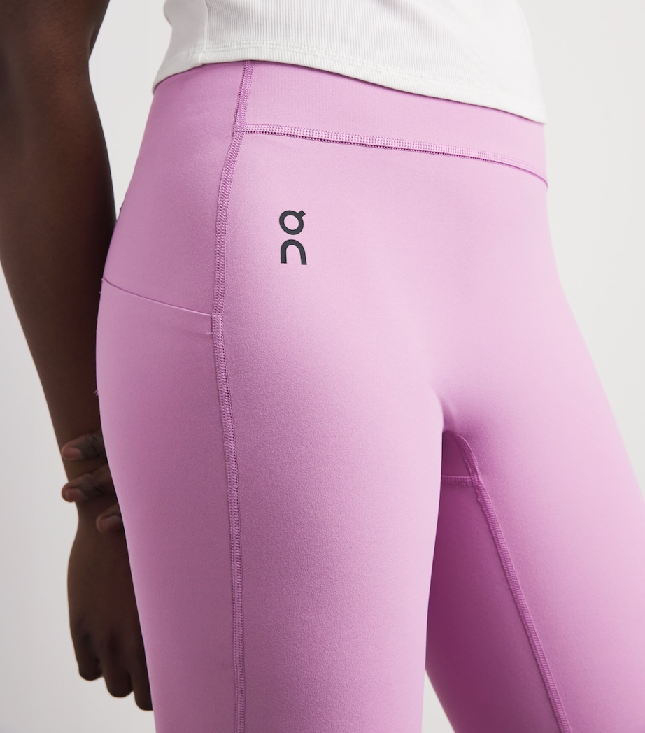 On Womens Studio Flared Leggings Pink Image 3