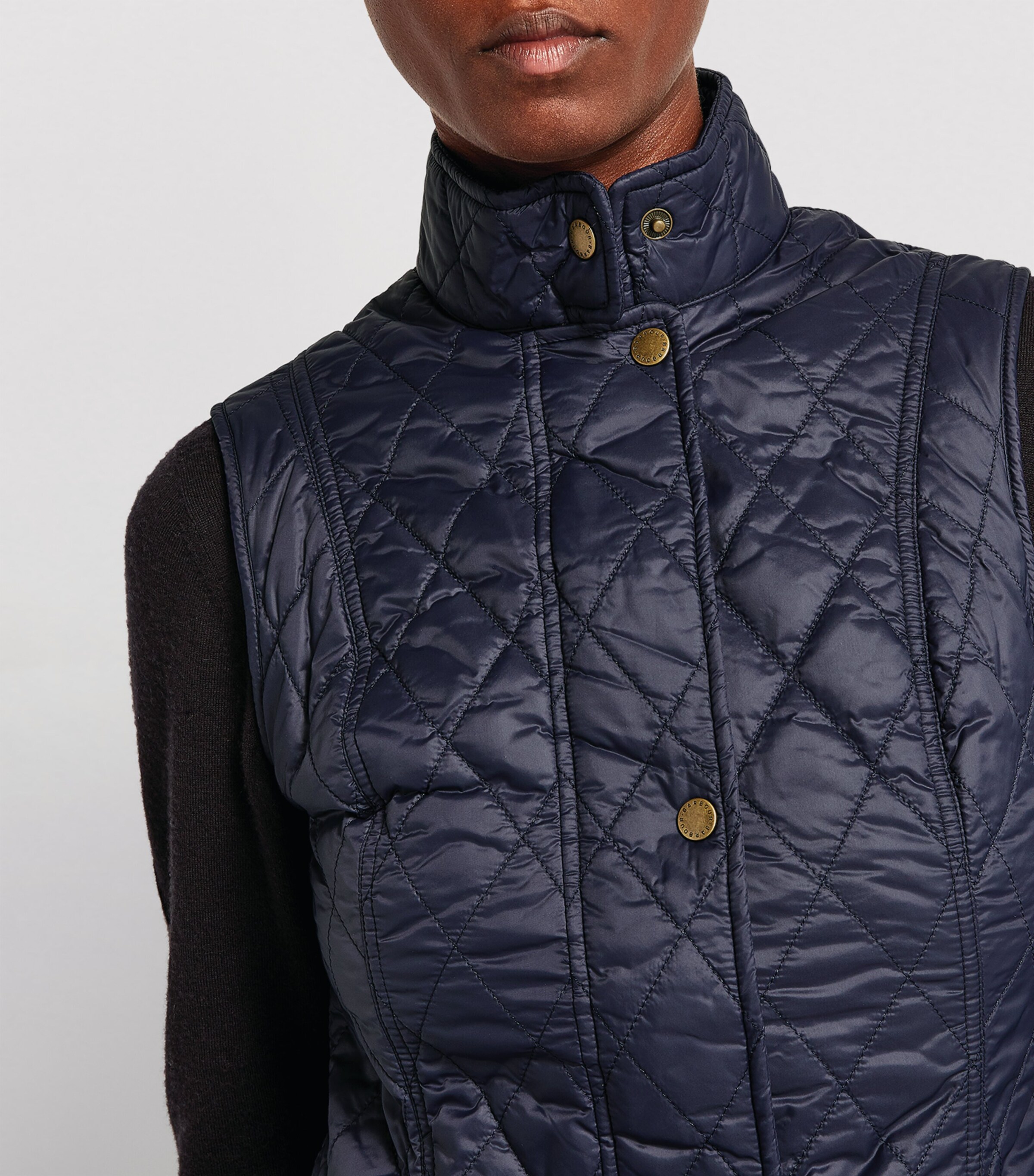 Quilted Otterburn Gilet NAVY Image 6