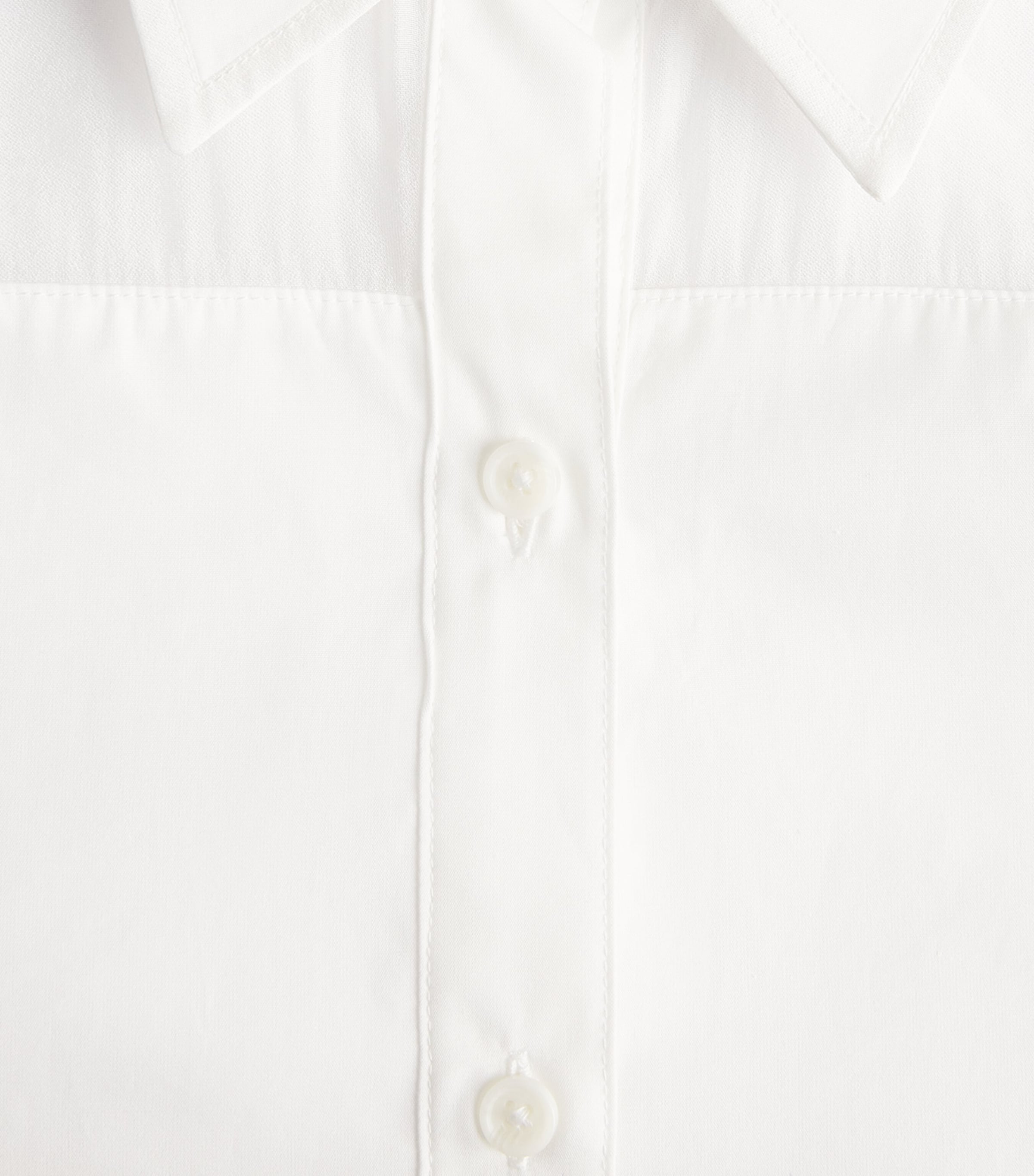 Rag & Bone Womens Poplin-Organza Elly Shirt White Image 6