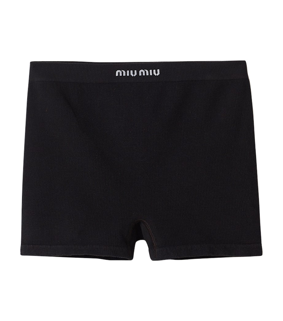 Ribbed Seamless Boxer Shorts F0002 Image 1