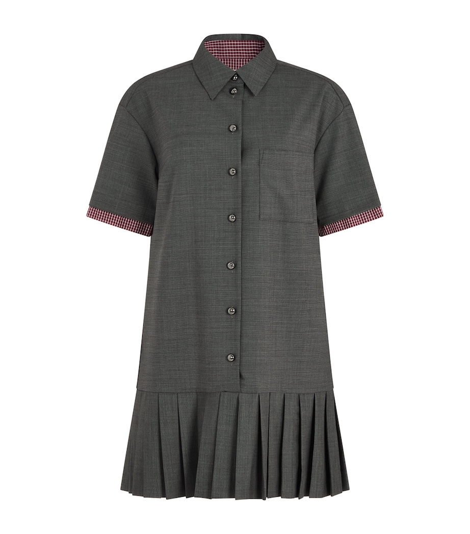 Pleated Mini Dress ANTHRACITE Image 1