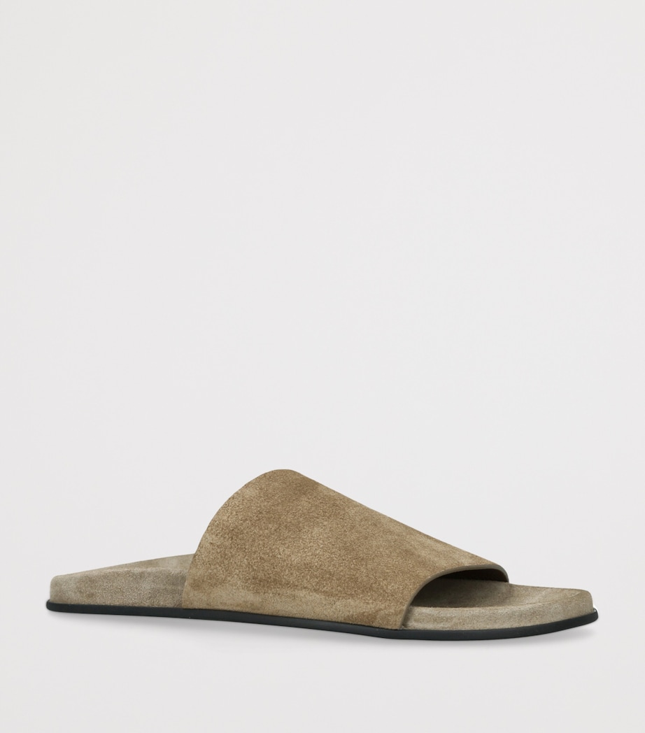 Hugh Suede Slides TAN Image 3