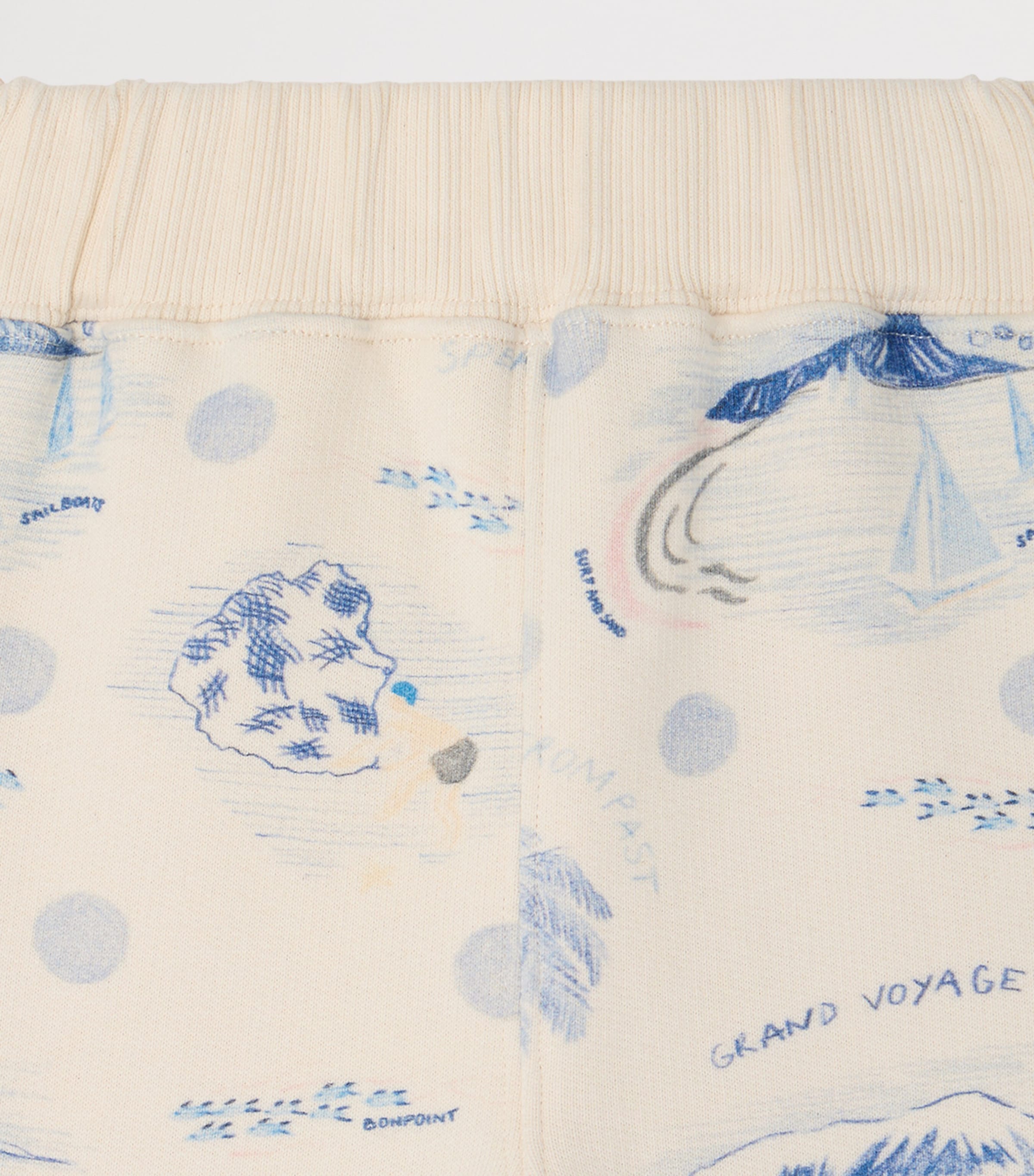 Bonpoint Cotton Bram Sweatpants (6-18 Months) Imp Bleu Image 3