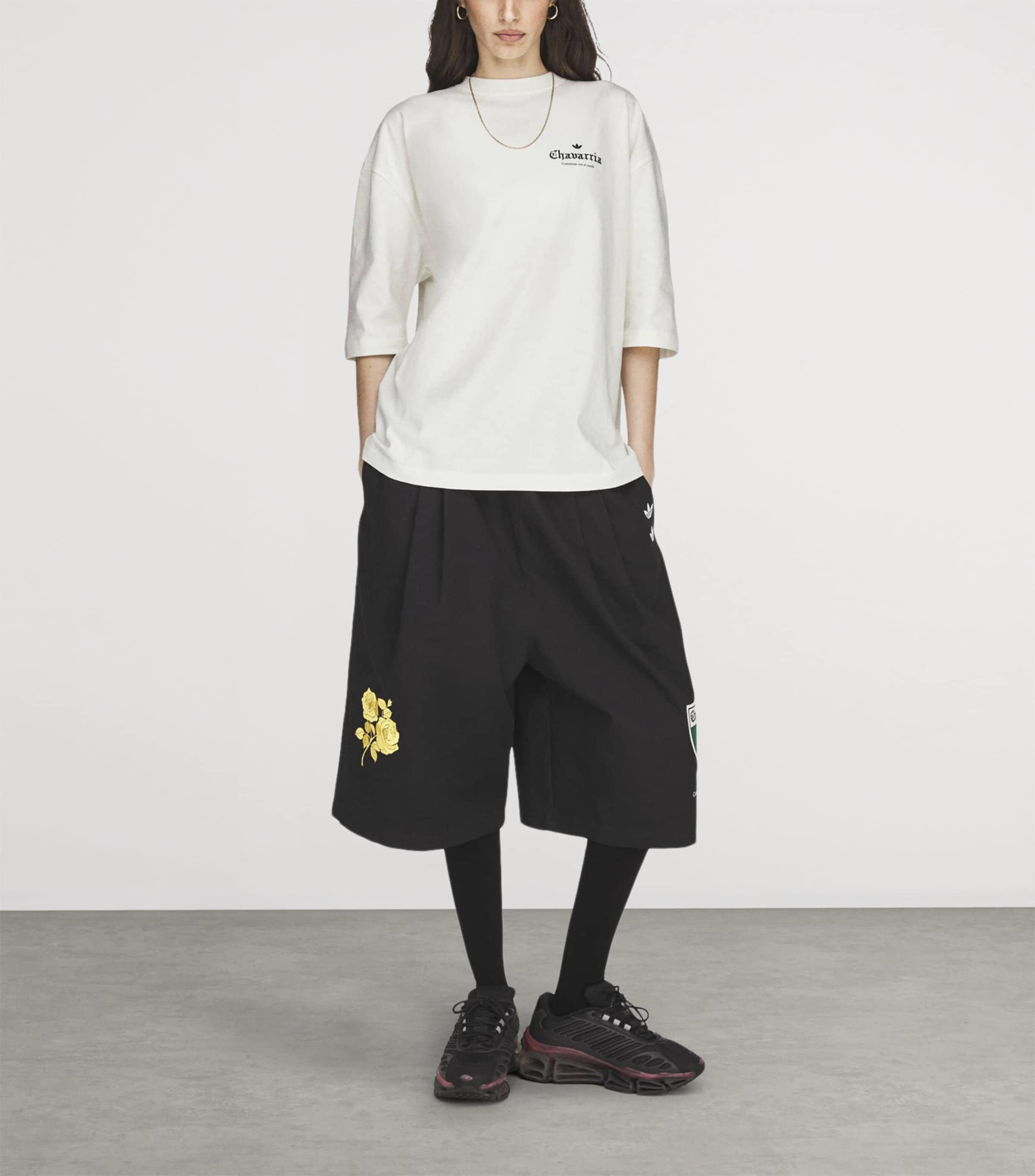 Willy Chavarria Mens x adidas Originals Cotton Mexico Printed T-Shirt Off White Image 6