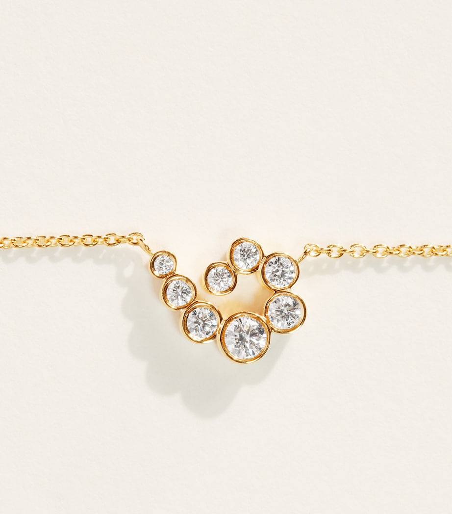 Sophie Bille Brahe Yellow Gold and Diamond Lucia Pendant Necklace Yellow Gold Image 4