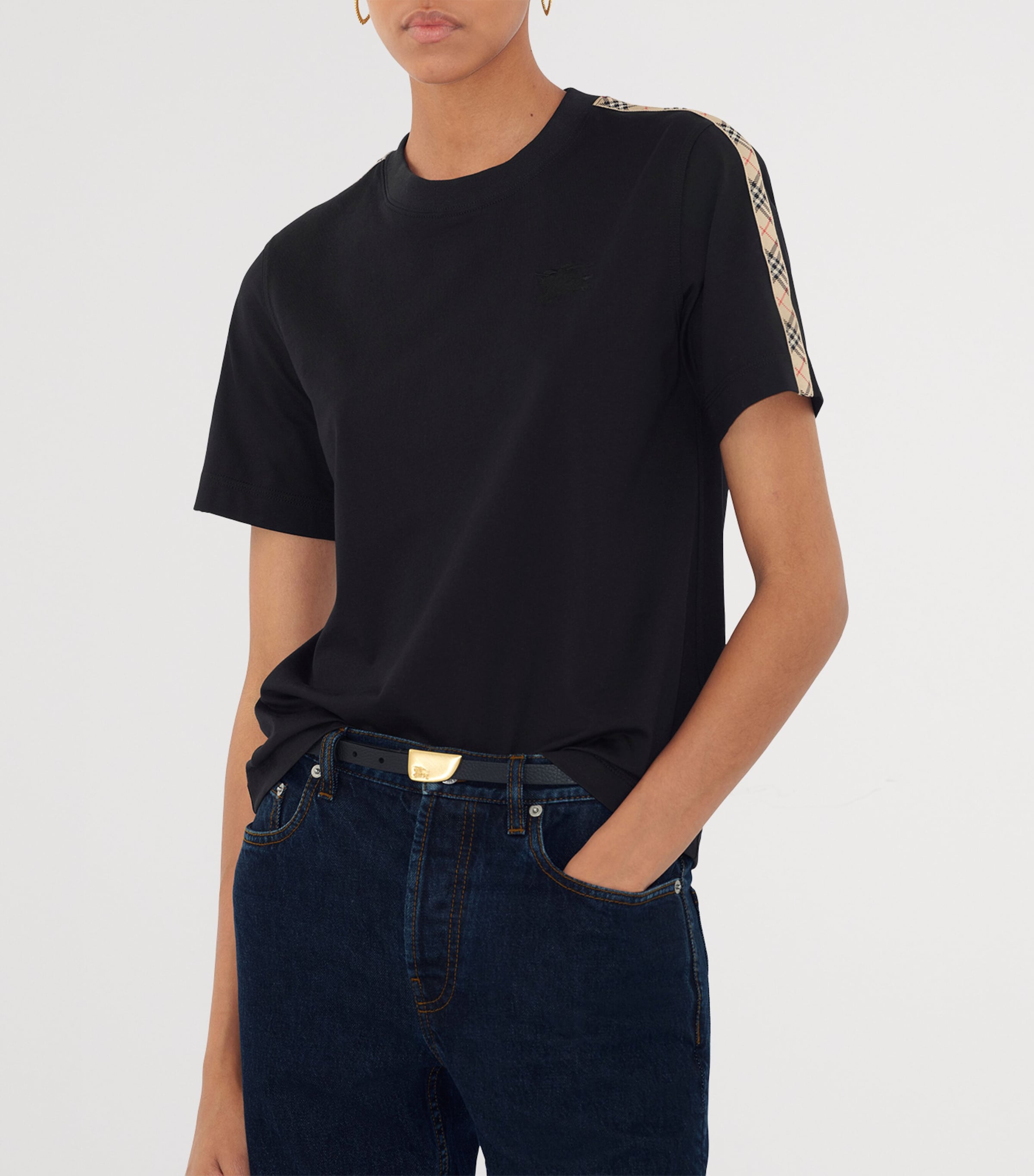 Check-Trim EKD T-Shirt BLACK Image 5