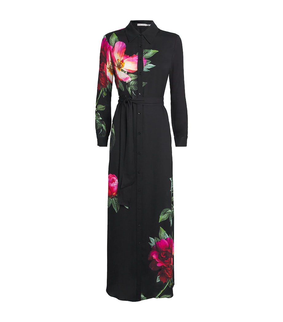 Floral Chassidy Shirt Dress E034 EMPRS BLM BLACK Image 1