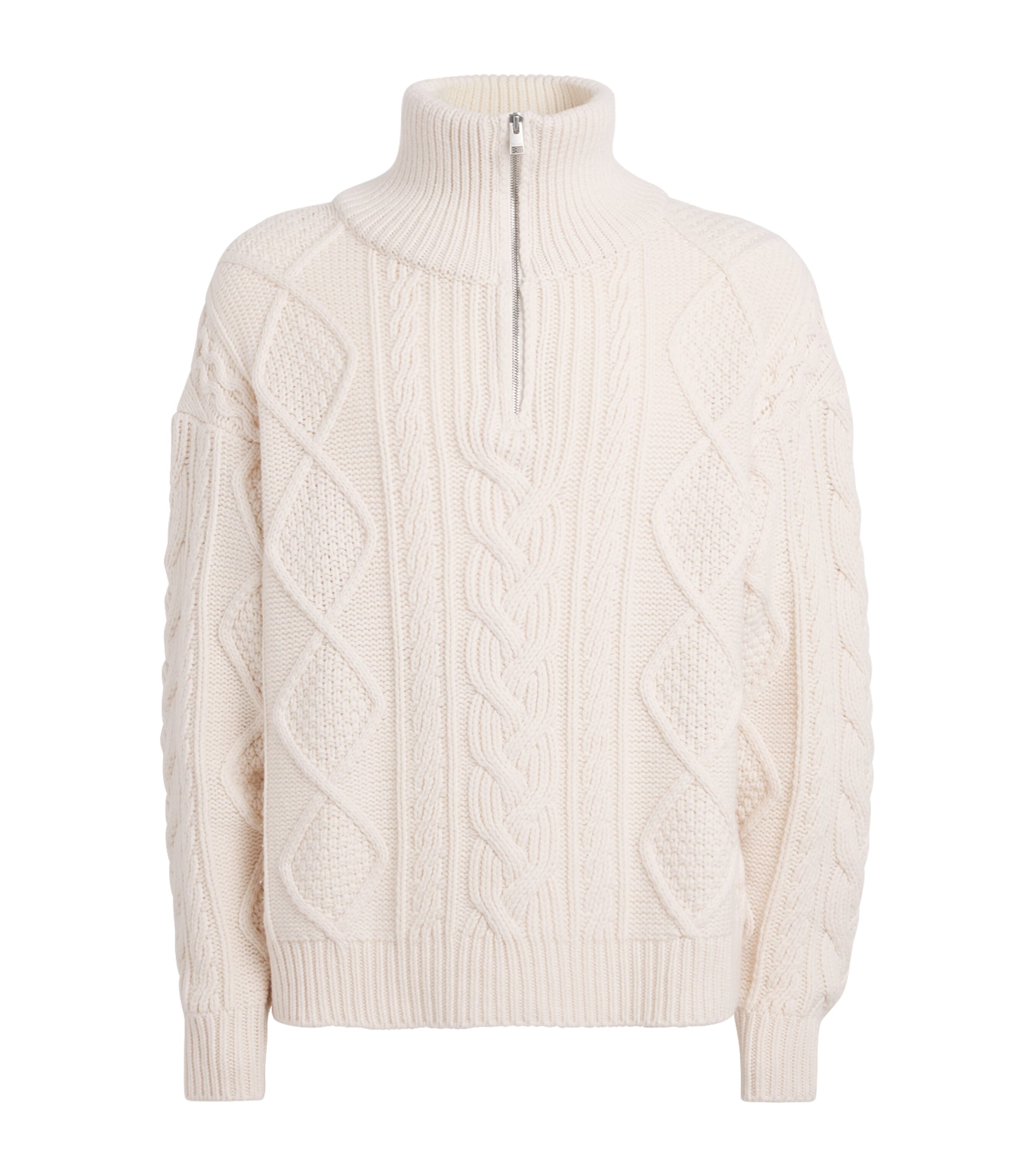 Wool-Cashmere Half-Zip Sweater CREA Image 1