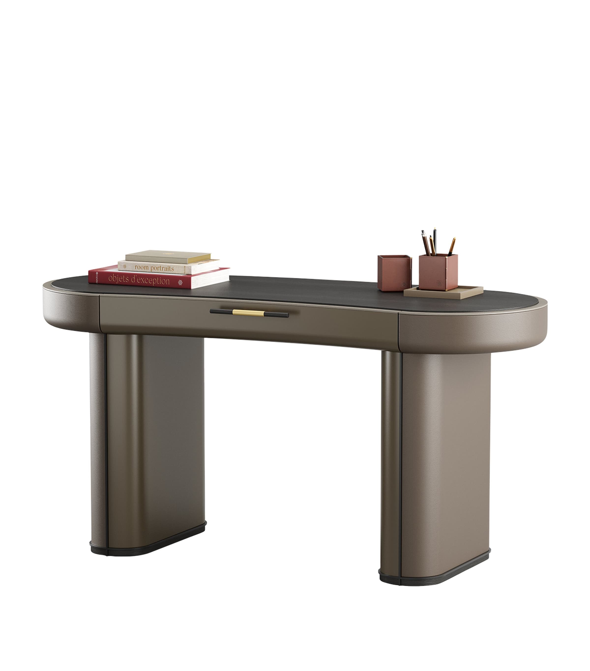Stone-Top Puglia Desk BEIGE Image 2