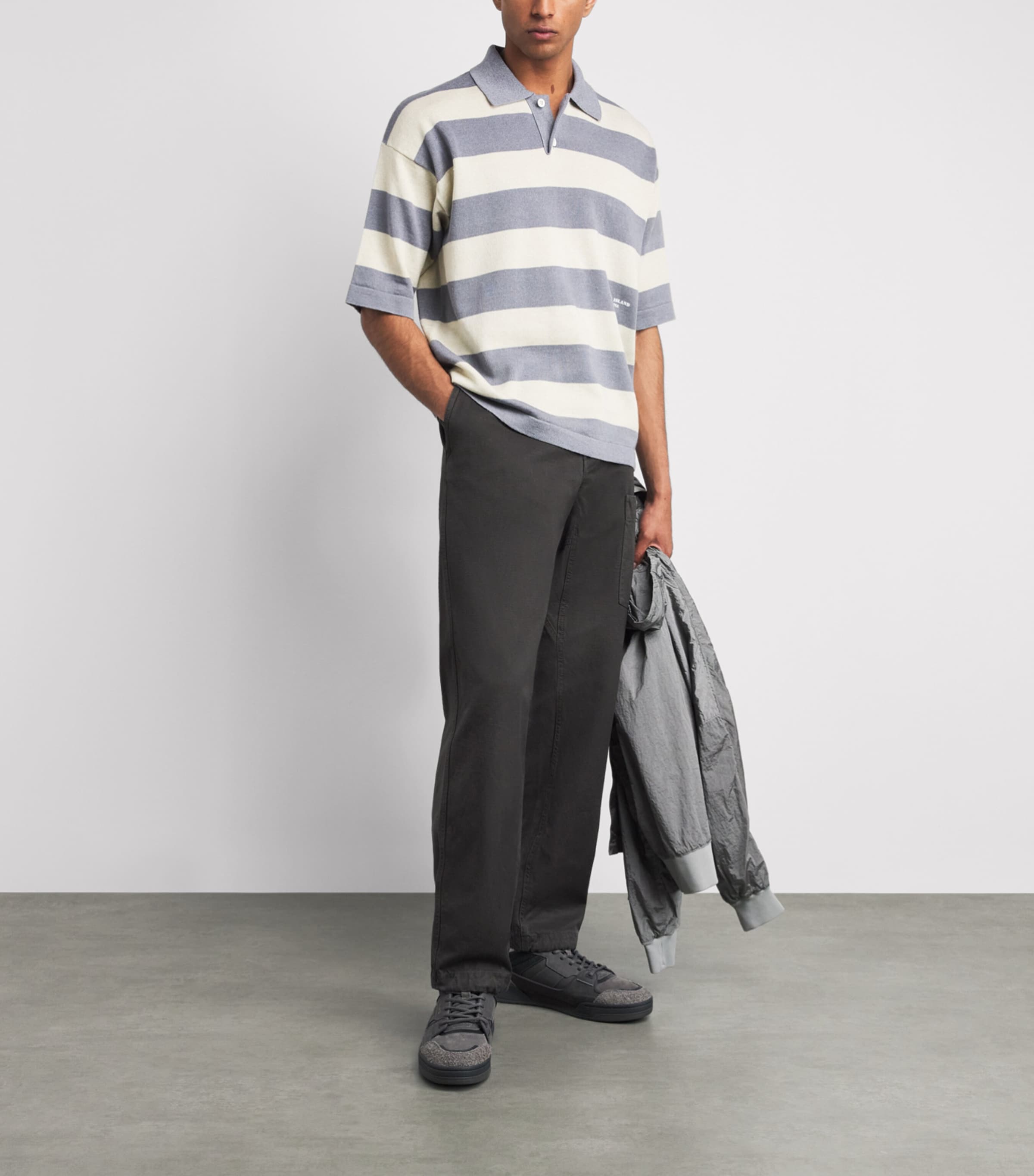 Stone Island Mens Slub Cotton Marina Trousers Image 2