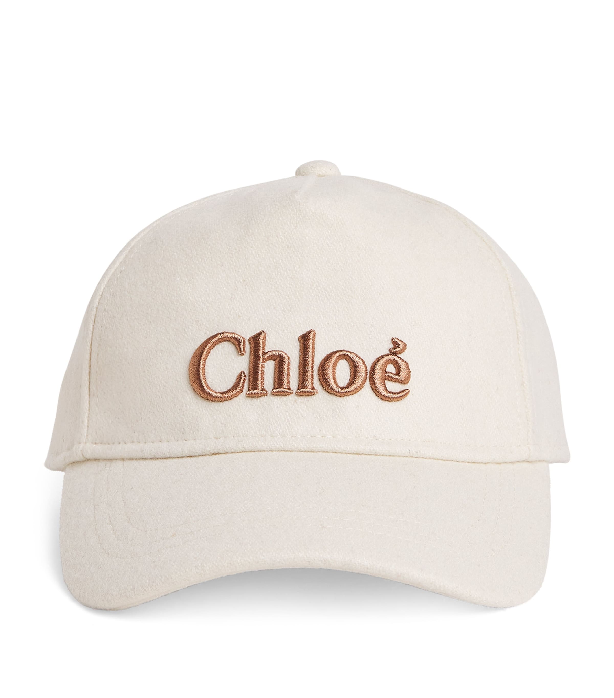 Chloé Embroidered Baseball Cap In White