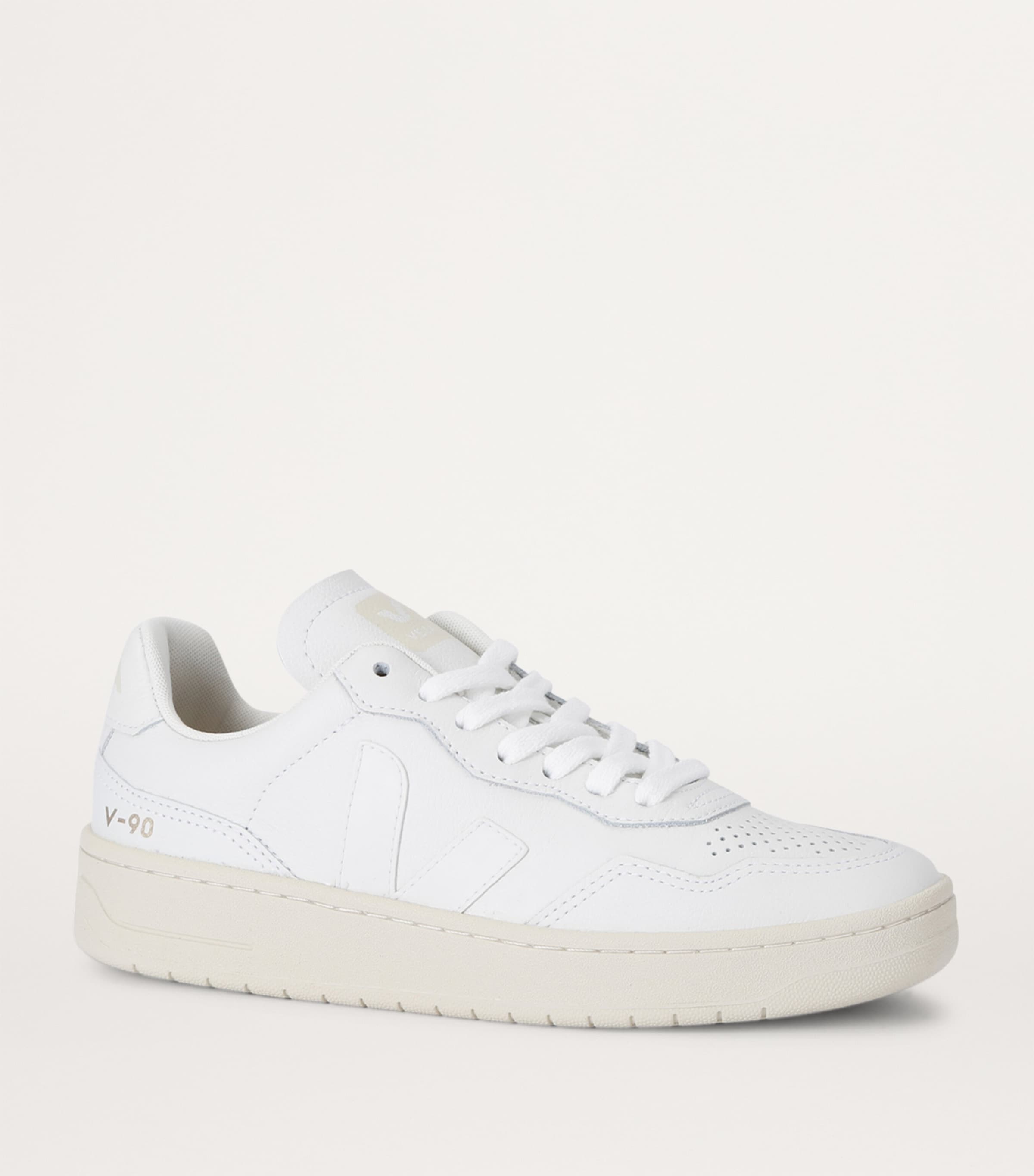 Veja Leather V-90 Sneakers White/oth Image 3
