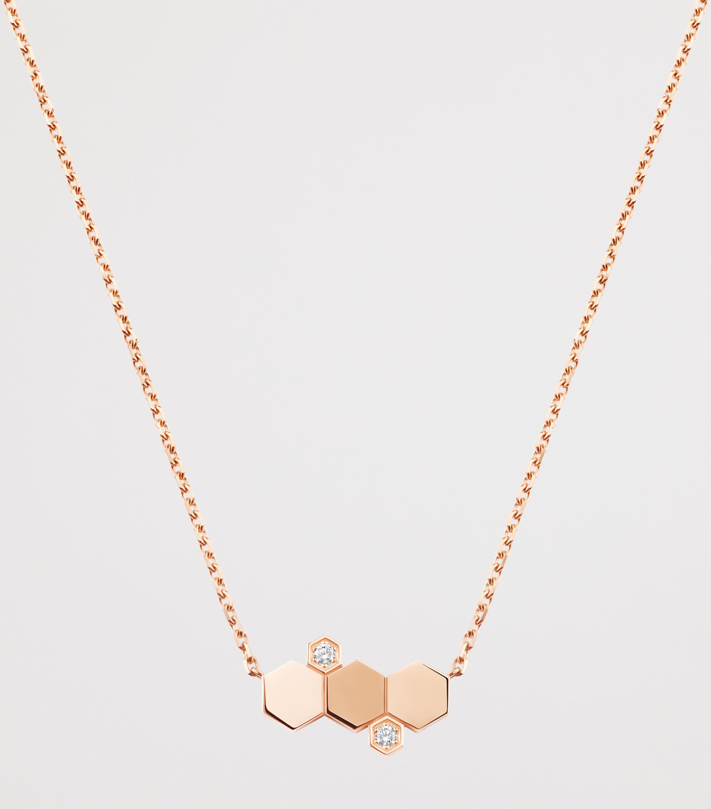 Chaumet Rose Gold and Diamond Bee de Chaumet Pendant Necklace Pink Gold Image 2