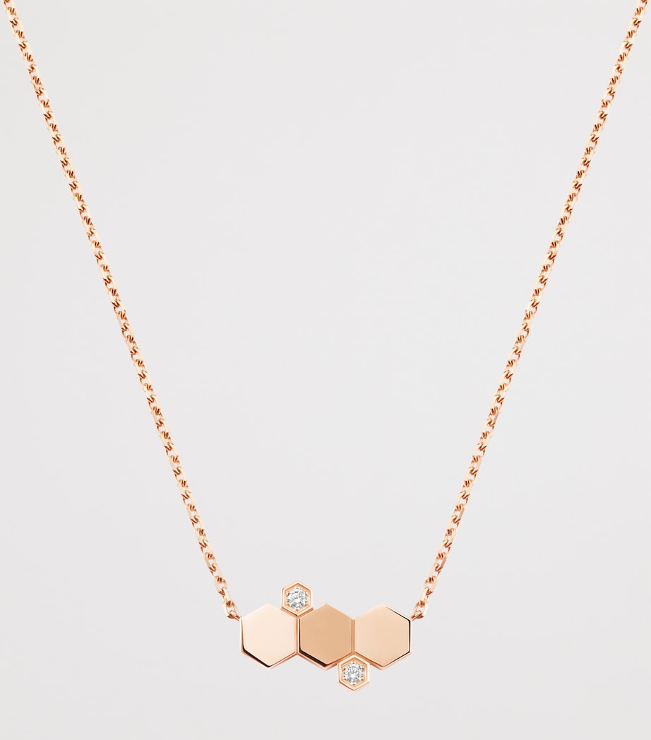 Chaumet Rose Gold and Diamond Bee de Chaumet Pendant Necklace Pink Gold Image 2