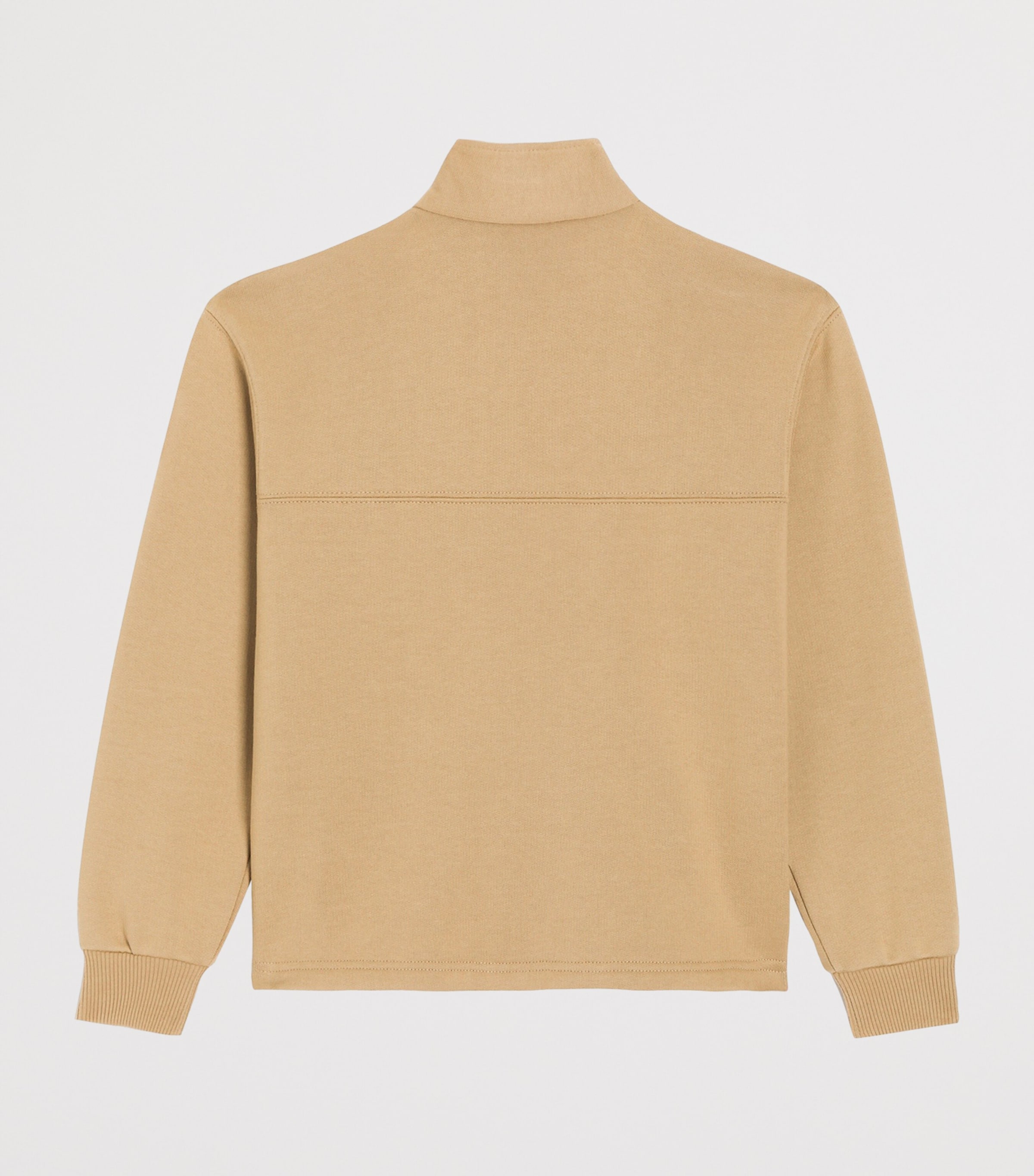 Dolce&Gabbana Kids Cotton DG Quarter-Zip Sweatshirt (8-12+ Years) Dark Sand Image 2