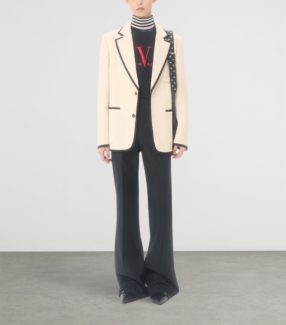 Cotton Made in Valentino Logo T-Shirt 0NR Image 5