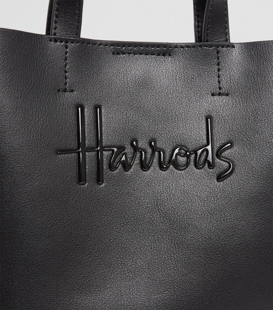 Mini Leather Kensington Tote Bag BLUE Image 7