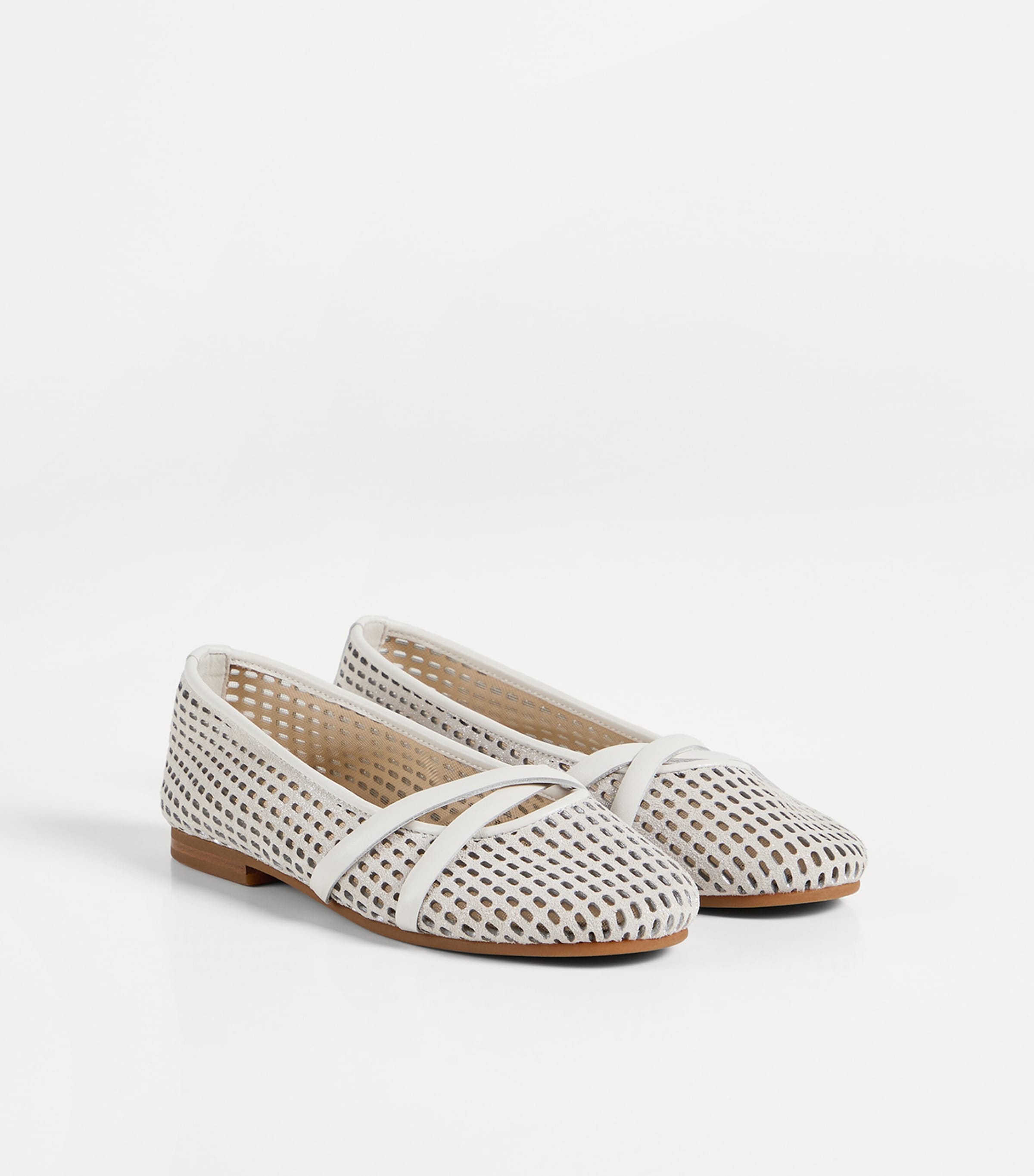Brunello Cucinelli Kids Mesh Ballet Flats Image 2