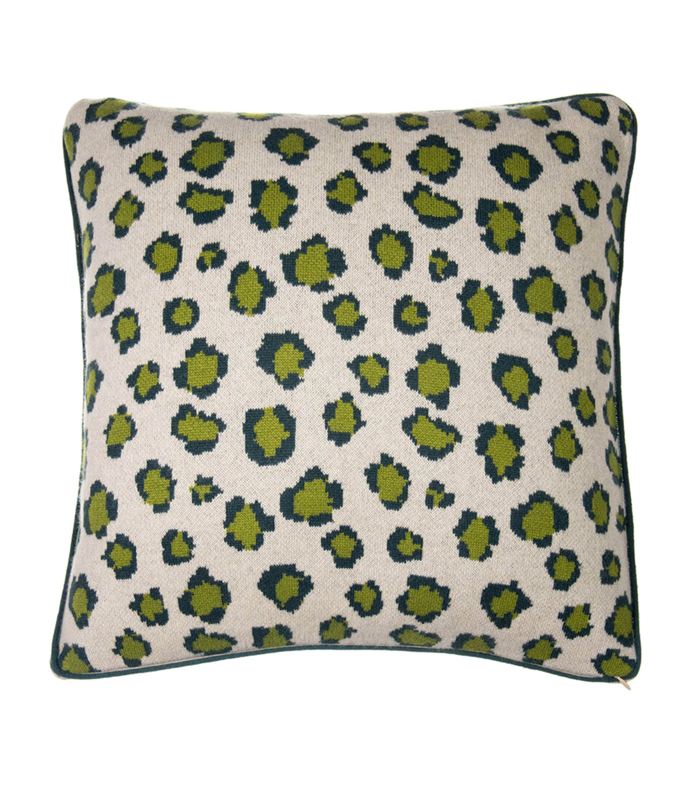 SAVED NY Cashmere Leopard Cushion (50cm x 50cm) | Home New In | Home Furnishings | Cushions