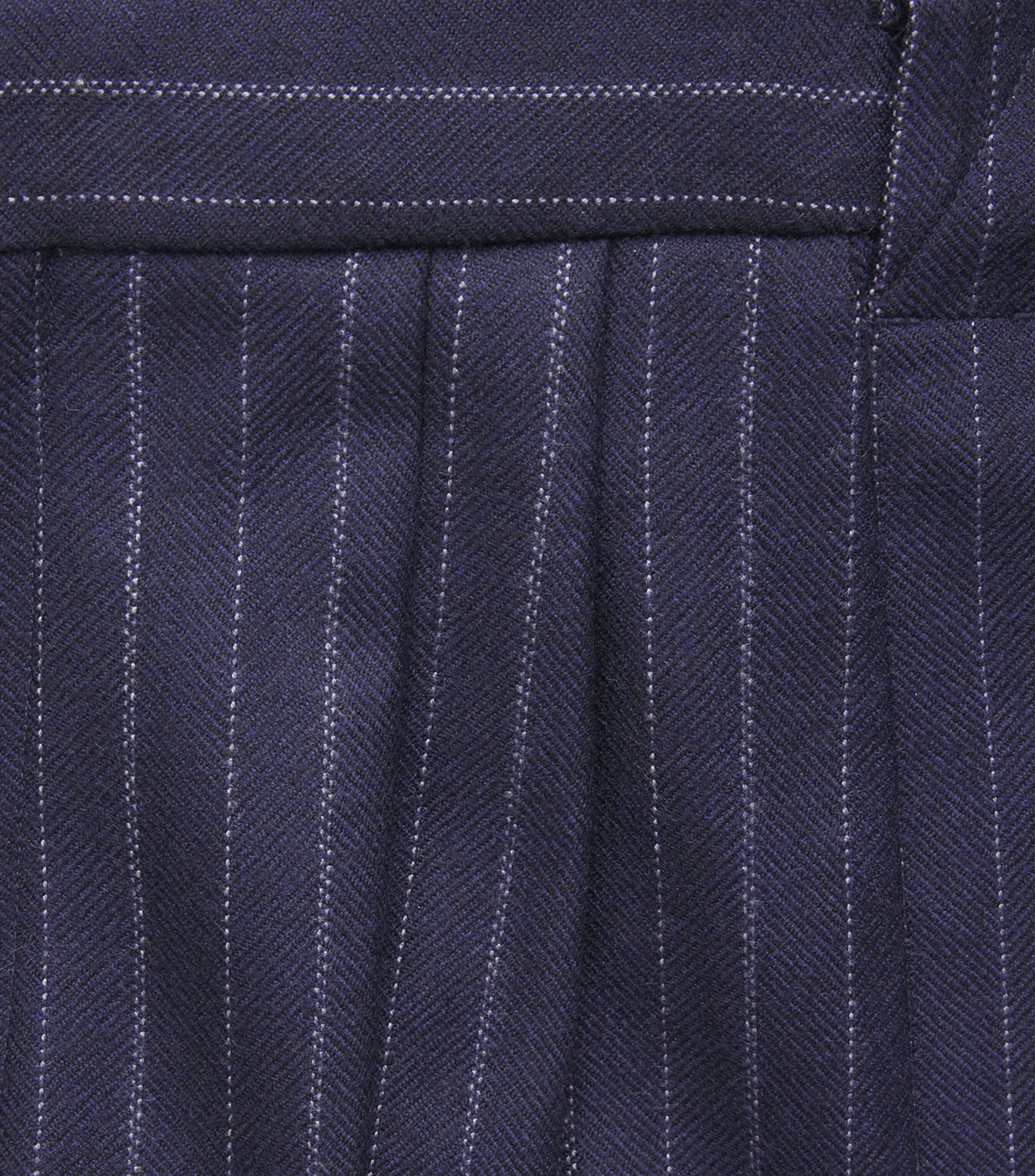 Rag & Bone Womens Wool-Blend Lawrence Trousers Nvymt Image 6
