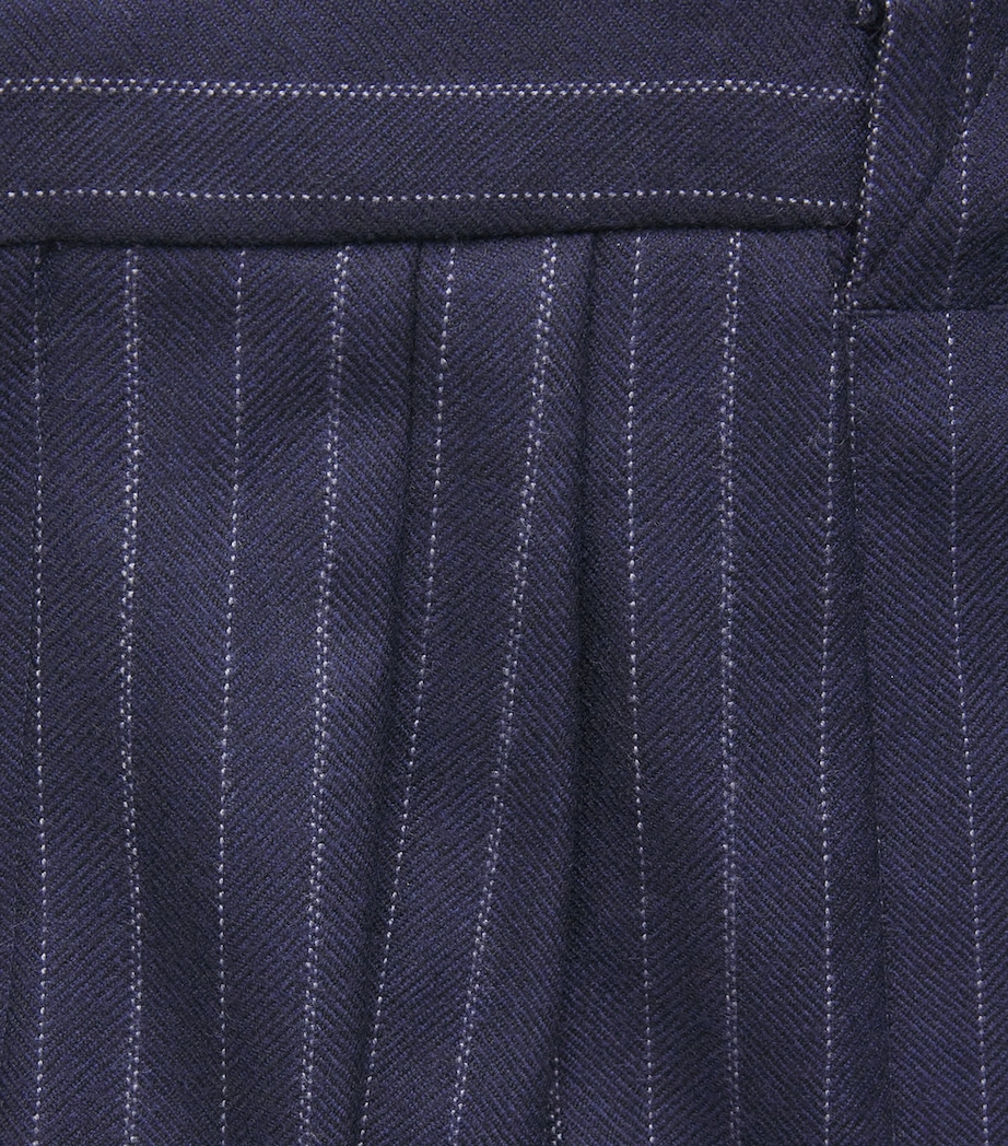 Rag & Bone Womens Wool-Blend Lawrence Trousers Nvymt Image 6