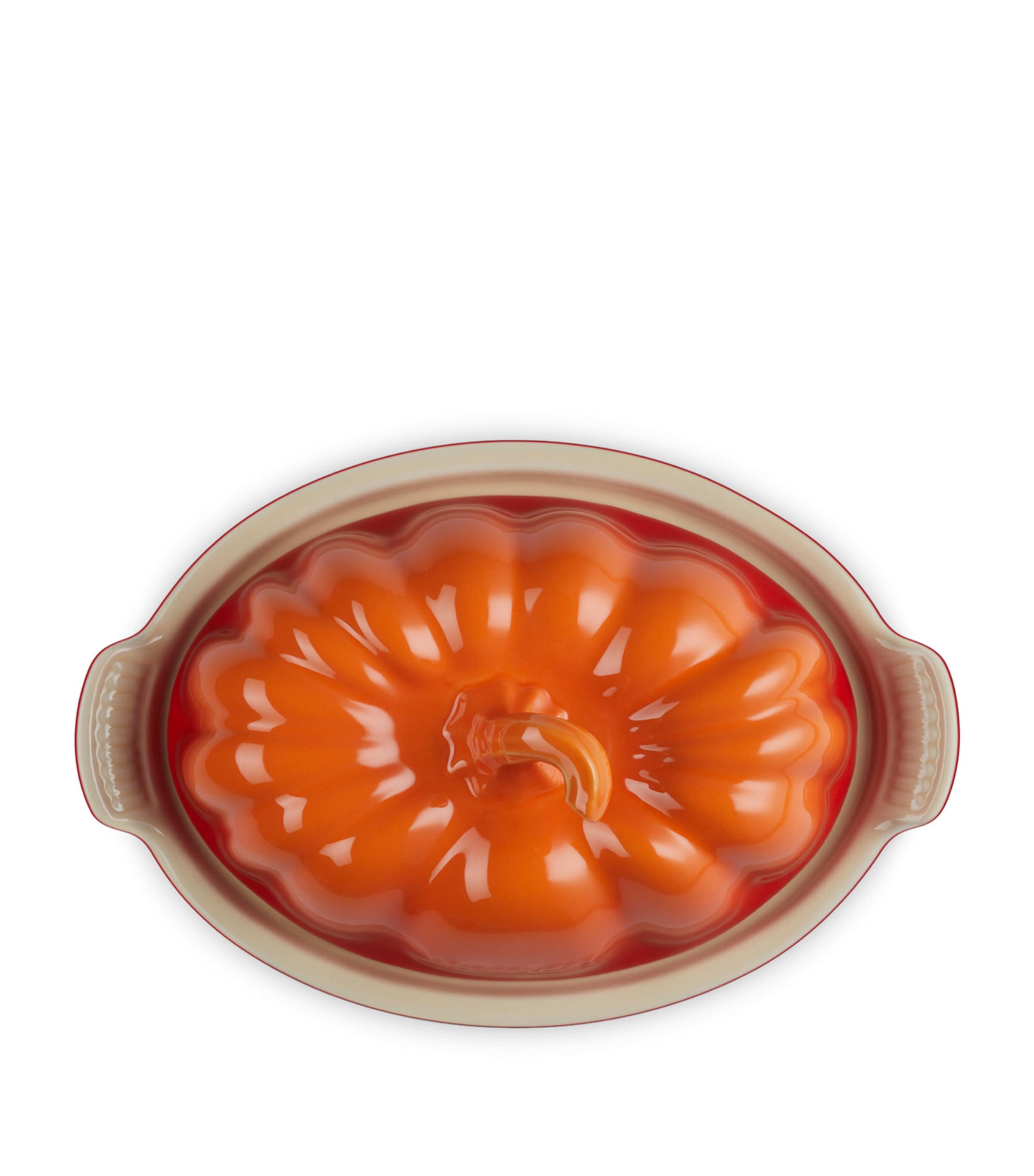 Stoneware Pumpkin Butter Dish NO COLOUR Image 4