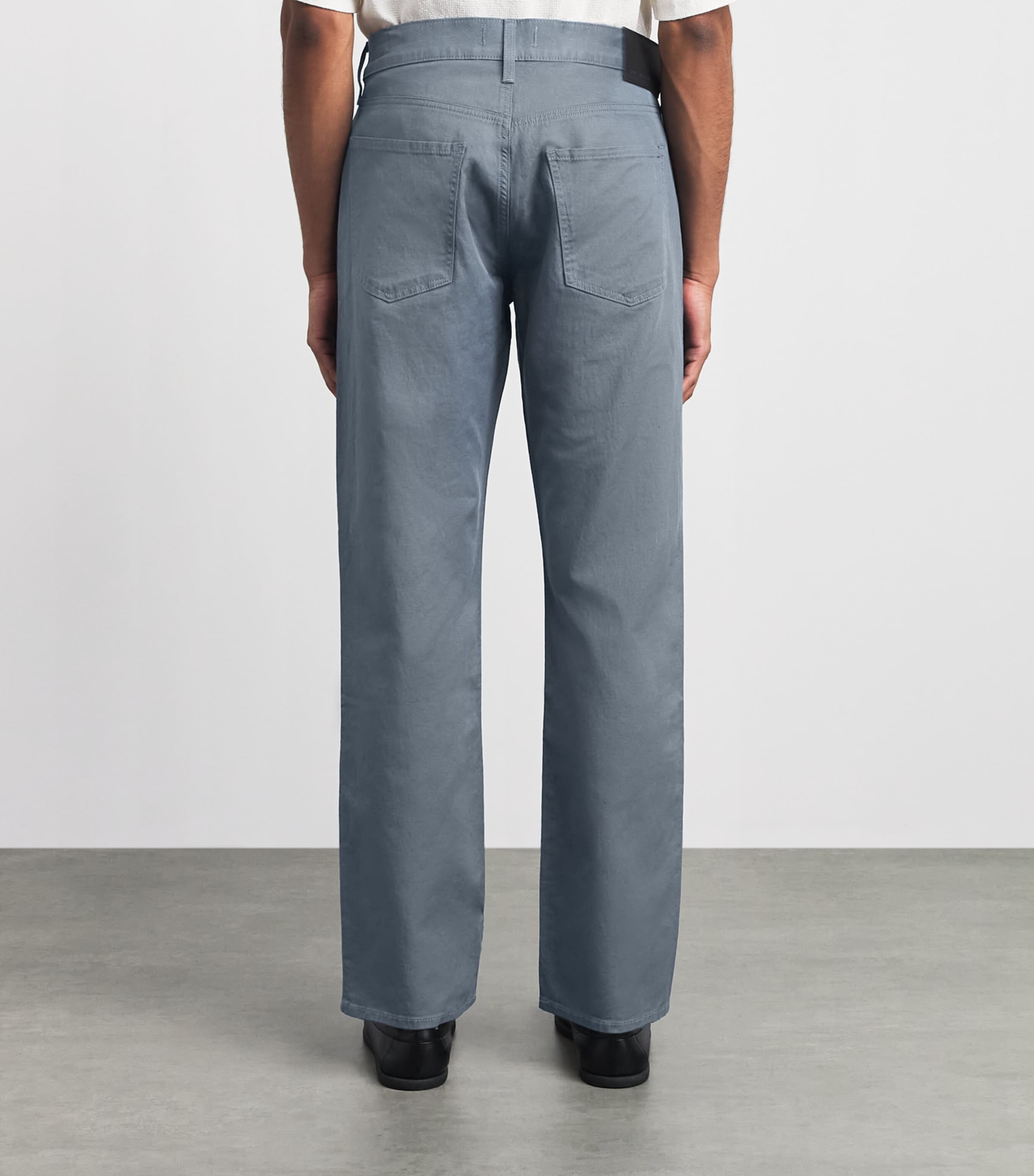 Citizens of Humanity Mens Cotton-Linen Elijah Straight Jeans Stone Blue Image 5